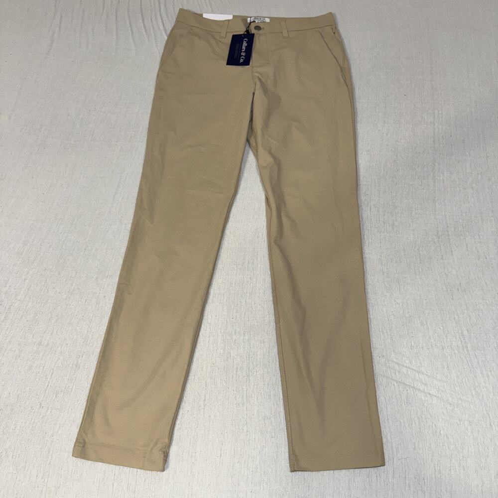 Collars & Co Beige Apex Tech Pant Performance Men's 30x32 New With tags
